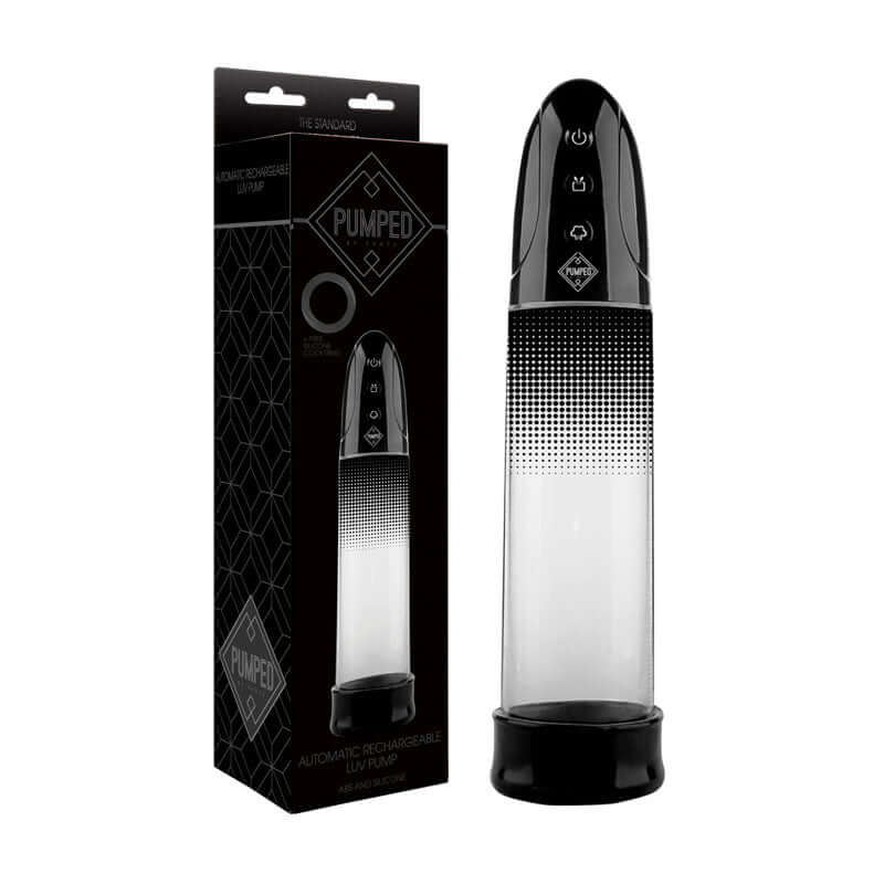 Pumped Automatic Rechargeable Luv Pump - Black USB Rechargeable Powered Penis Pump
