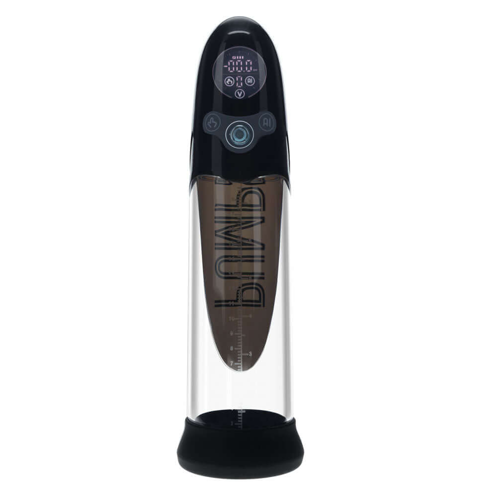 PUMPED Aqua-Pro Auto Pump - Black - Black/Clear USB Rechargeable AI-Enabled Submersible Auto Penis Pump