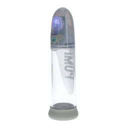PUMPED Aqua-Pro Auto Pump - Grey - Grey/Clear USB Rechargeable AI-Enabled Submersible Auto Penis Pump