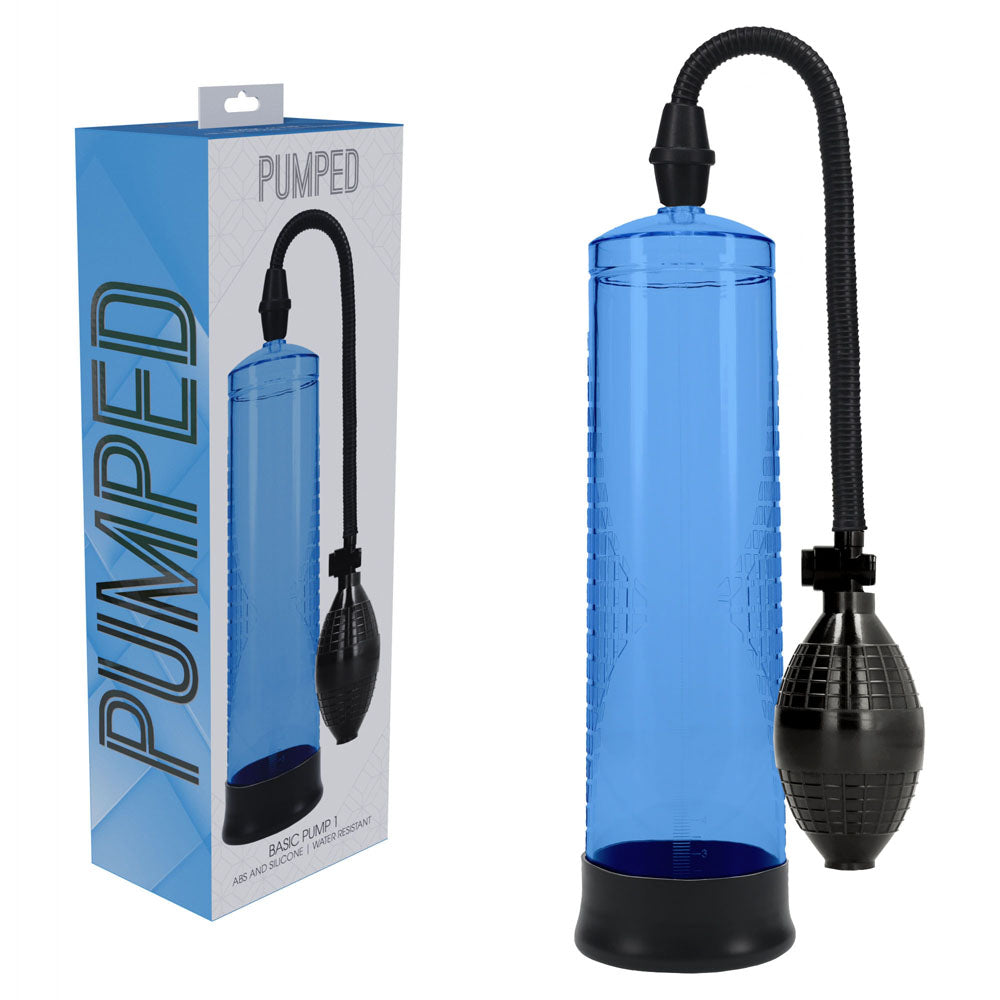 PUMPED Basic Pump 1 Blue Penis Pump