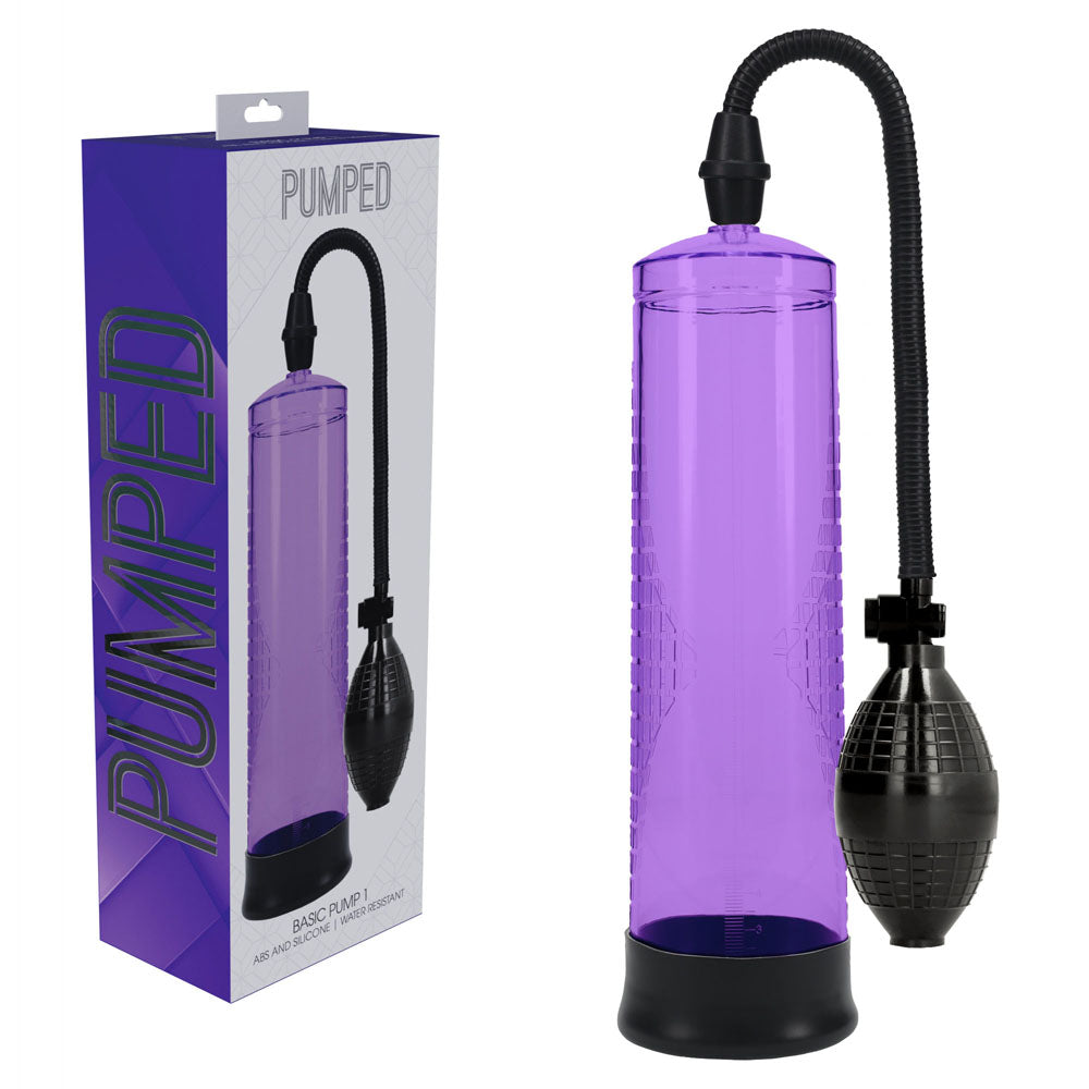 PUMPED Basic Pump 1 Purple Penis Pump