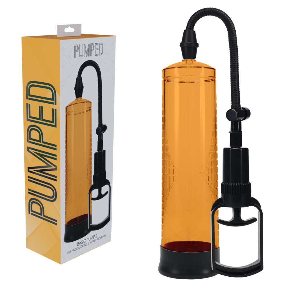 PUMPED Basic Pump 2 Orange Penis Pump