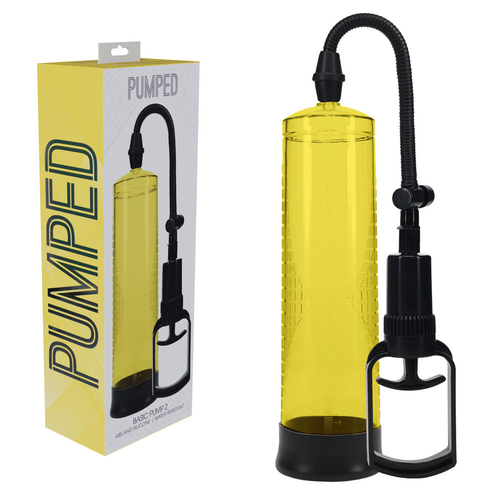 PUMPED Basic Pump 2 Yellow Penis Pump