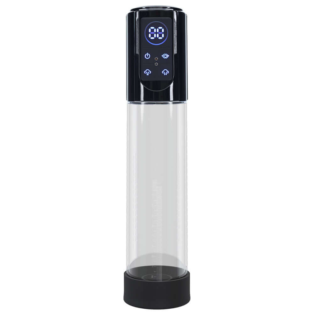 PUMPED MegaLift Automatic Penis Pump - Black - Black/Clear USB Rechargeable Auto Penis Pump