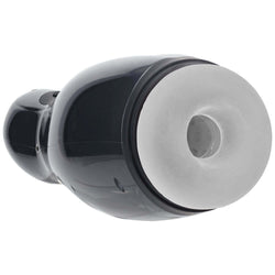 PUMPED Virtuo - Gunmetal - Gunmetal Grey/Clear USB Rechargeable Sucking And Vibrating Auto Masturbator