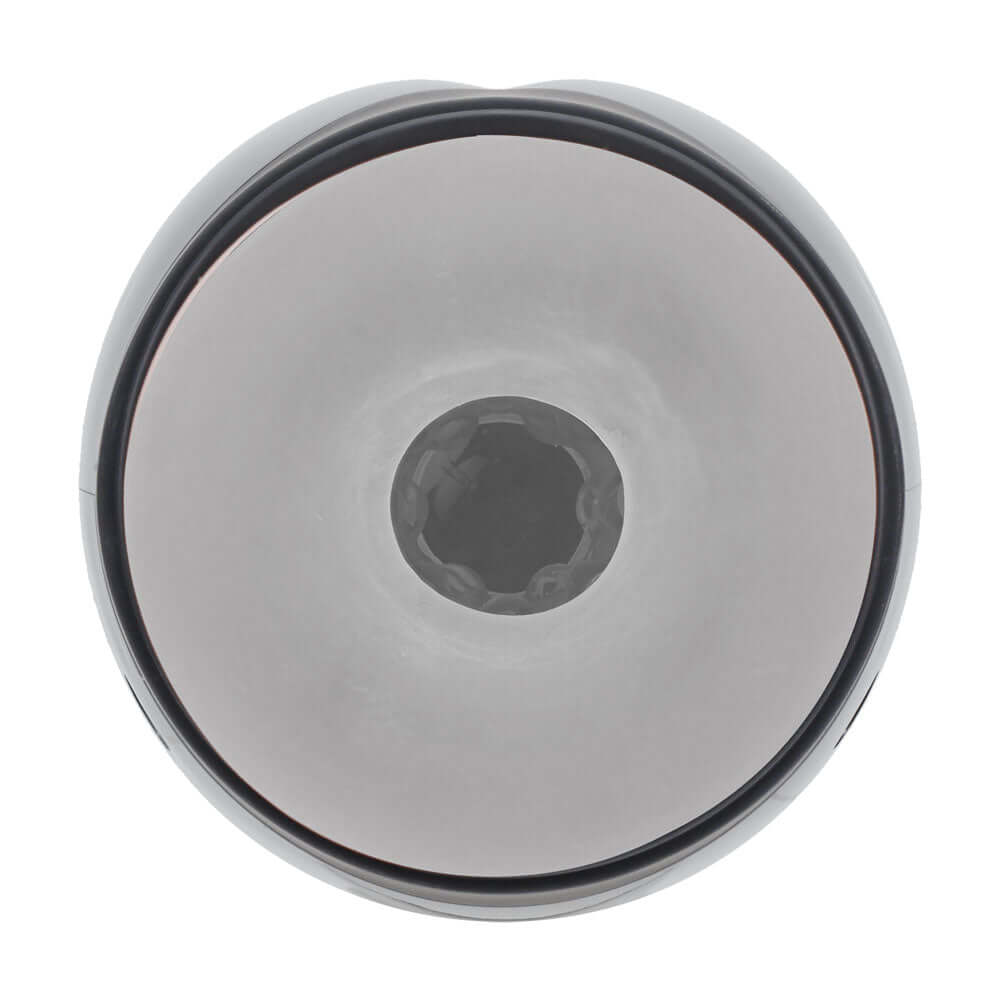 PUMPED Virtuo - Gunmetal - Gunmetal Grey/Clear USB Rechargeable Sucking And Vibrating Auto Masturbator