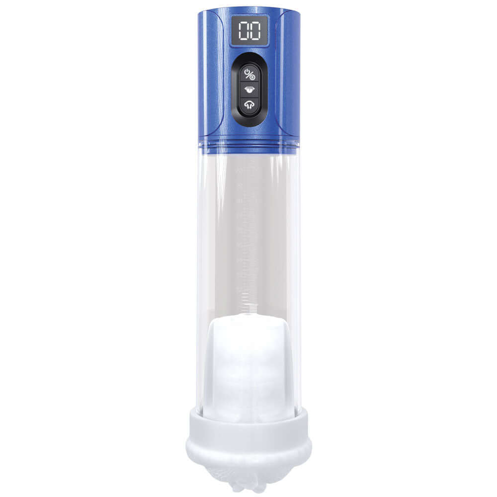 PUMPED HyperLift - Blue - Metallic Blue/Clear USB Rechargeable Auto Pump