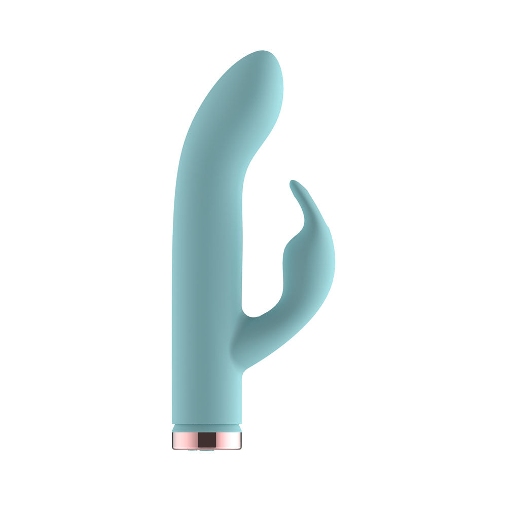 Passion Play Silicone Rabbit Vibrator - Blue USB Rechargeable Mini Rabbit Vibrator
