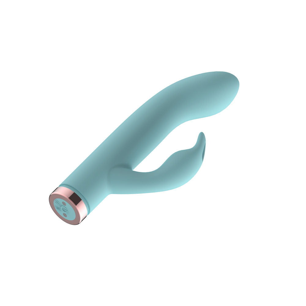Passion Play Silicone Rabbit Vibrator - Blue USB Rechargeable Mini Rabbit Vibrator
