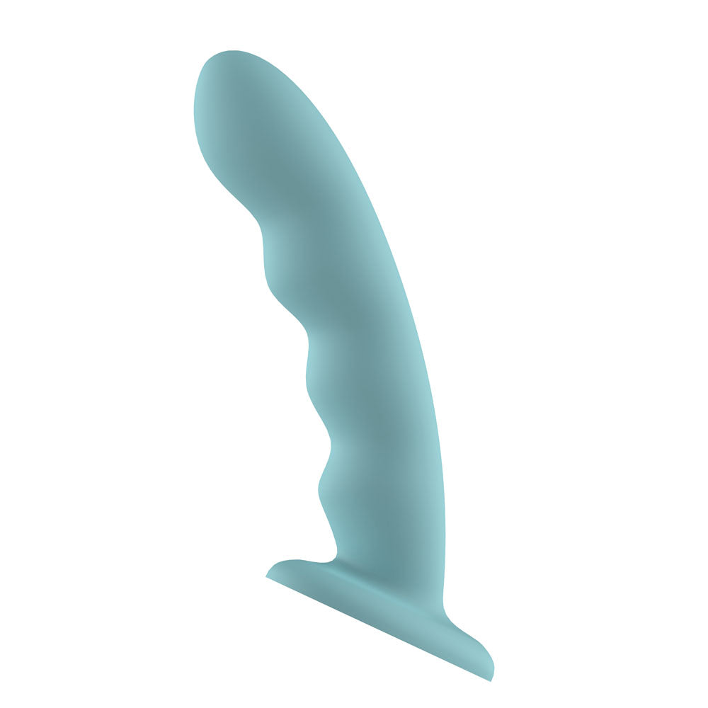 Passion Play Liquid Silicone Wavy Dildo - Blue - Blue 20.9 cm Dildo