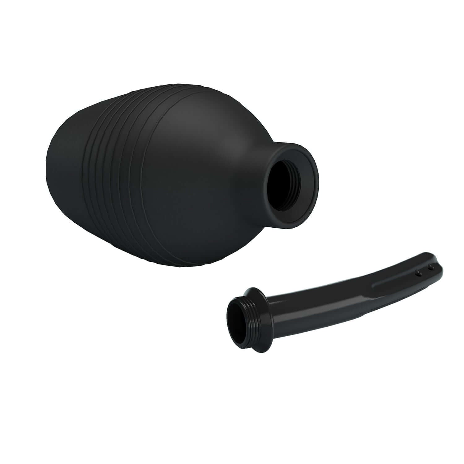 MR PLAY Anal Douche - Black - Black Unisex Douche - 310 ml Capacity