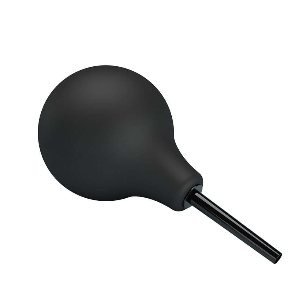 MR PLAY Anal Douche - Black - Black Unisex Douche - 224 ml Capacity