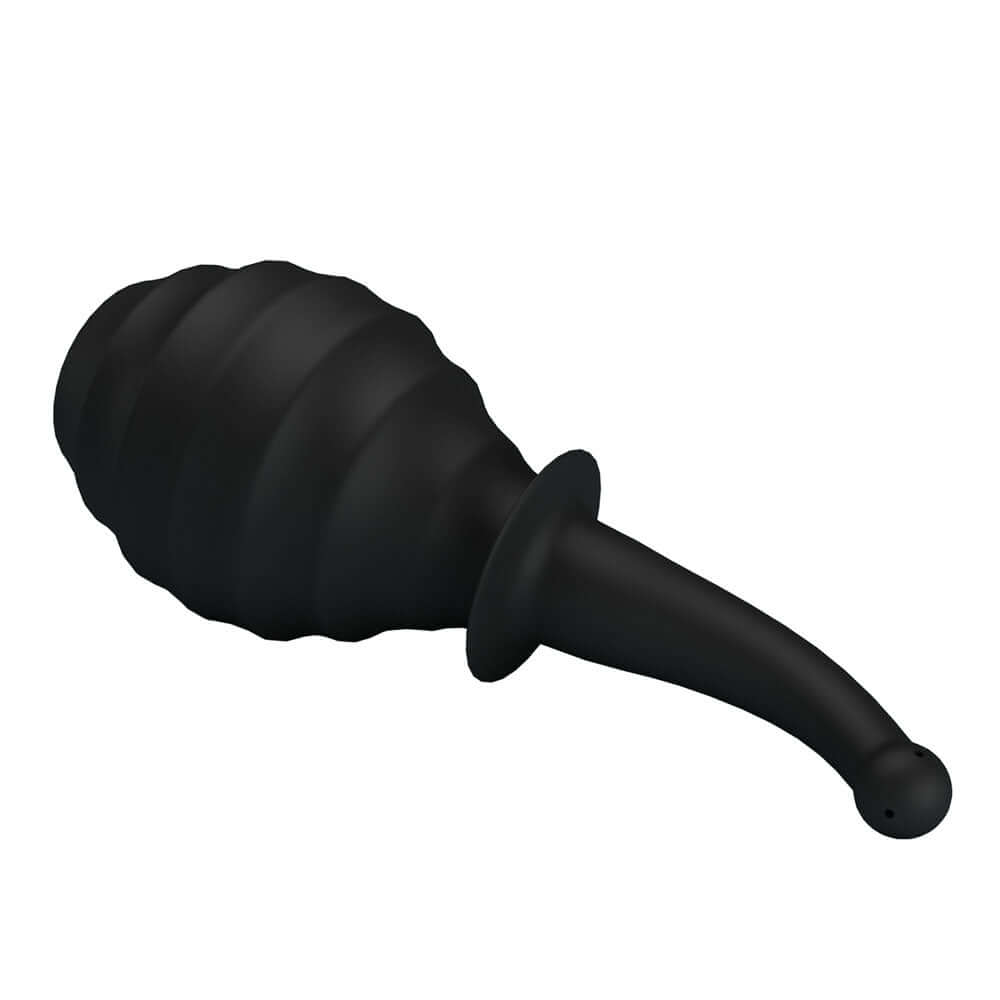 MR PLAY Anal Douche M6 - Black - Black Unisex Douche - 330 ml Capacity