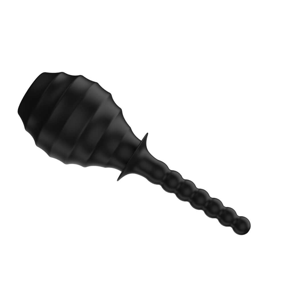MR PLAY Anal Douche M7 - Black - Black Unisex Douche - 330 ml Capacity