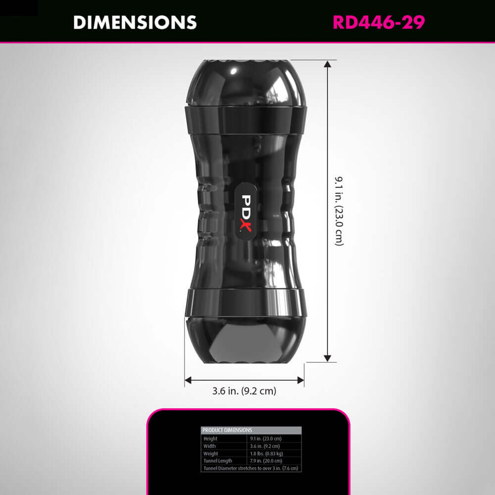 PDX Wet Pussies Super Flip-A-Pussy Over - Brown - Brown Dual Ended Stroker (Vagina & Ass)