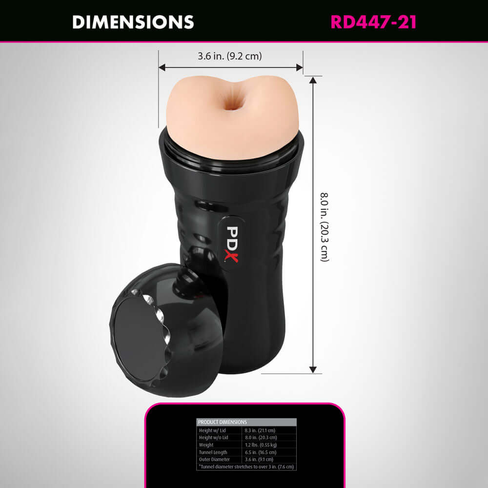 PDX Wet Bussies Super Bangin Butt - Light - Flesh Anal Stroker