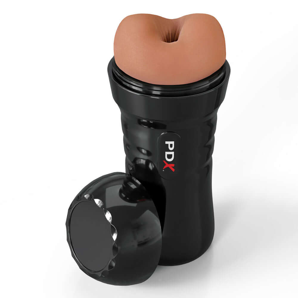 PDX Wet Bussies Super Bangin Butt - Brown - Brown Anal Stroker