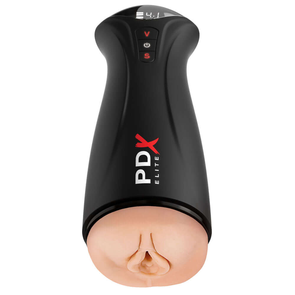 PDX Elite Fuck-Gasm - Flesh - USB Rechargeable Sucking & Vibrating Auto Stroker