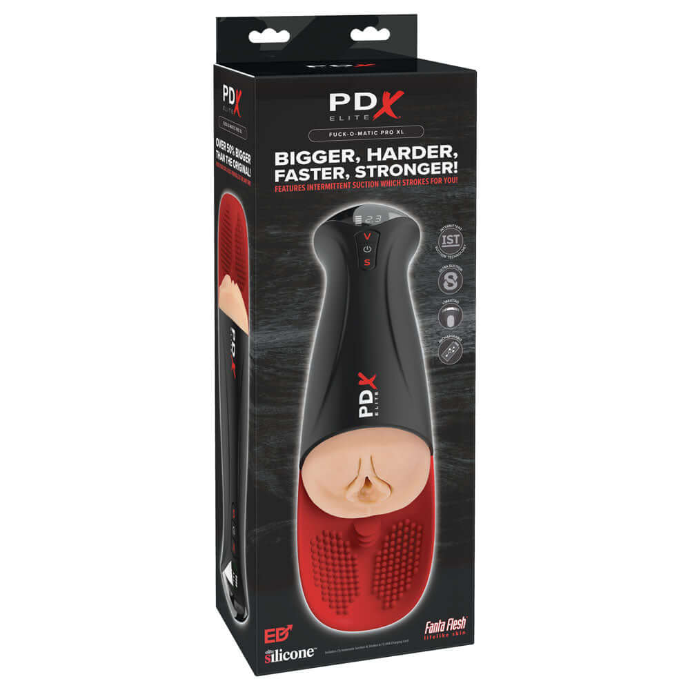 PDX Elite Fap-O-Matic Pro XL - Light - Flesh USB Rechargeable Auto Stroker