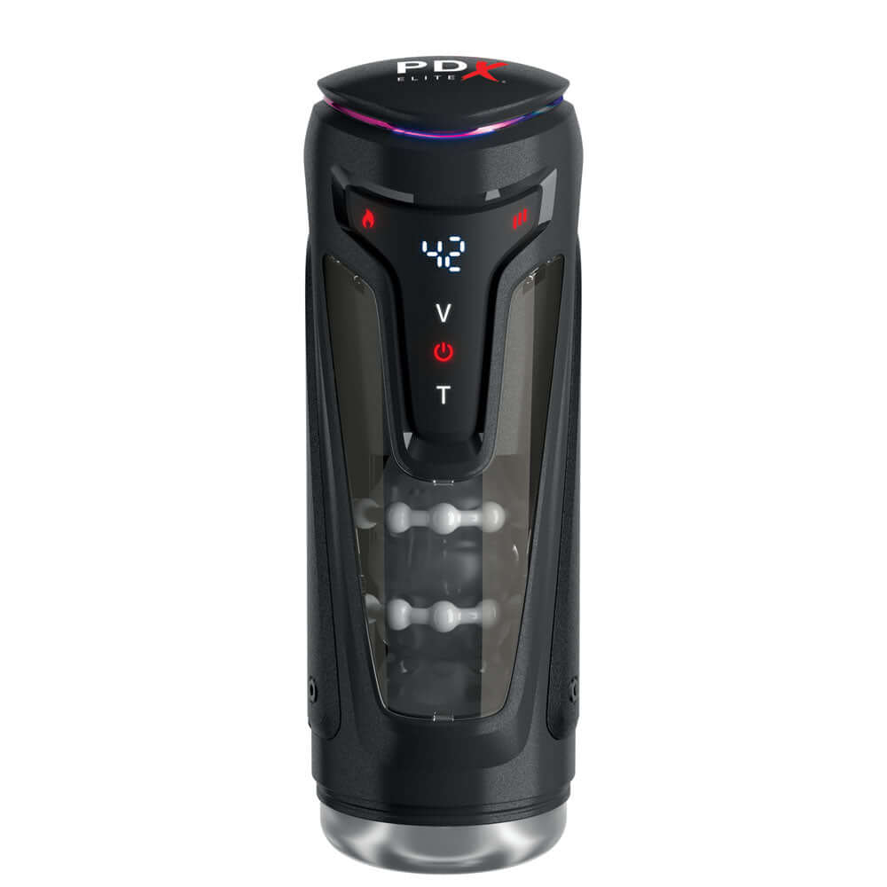 PDX Elite Moto-Bator Pro - Clear USB Rechargeable Auto Stroker
