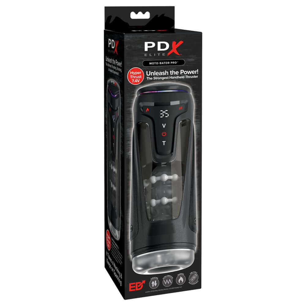 PDX Elite Moto-Bator Pro - Clear USB Rechargeable Auto Stroker