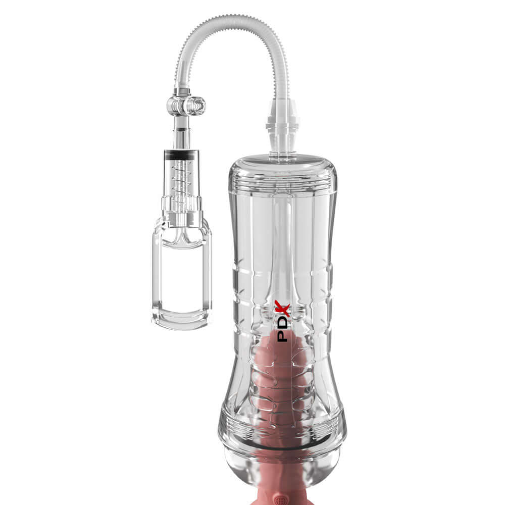 PDX Elite ViewTube Vac XXL Pump Stroker - Clear Vagina Stroker with Suction Pump