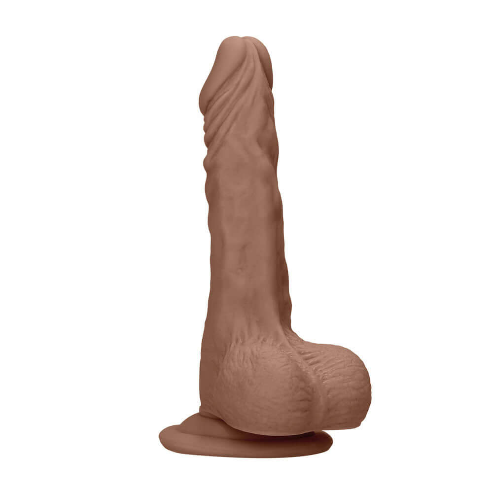 REALROCK 8'' Realistic Dong with Balls - Tan - Tan 20.3 cm Dong