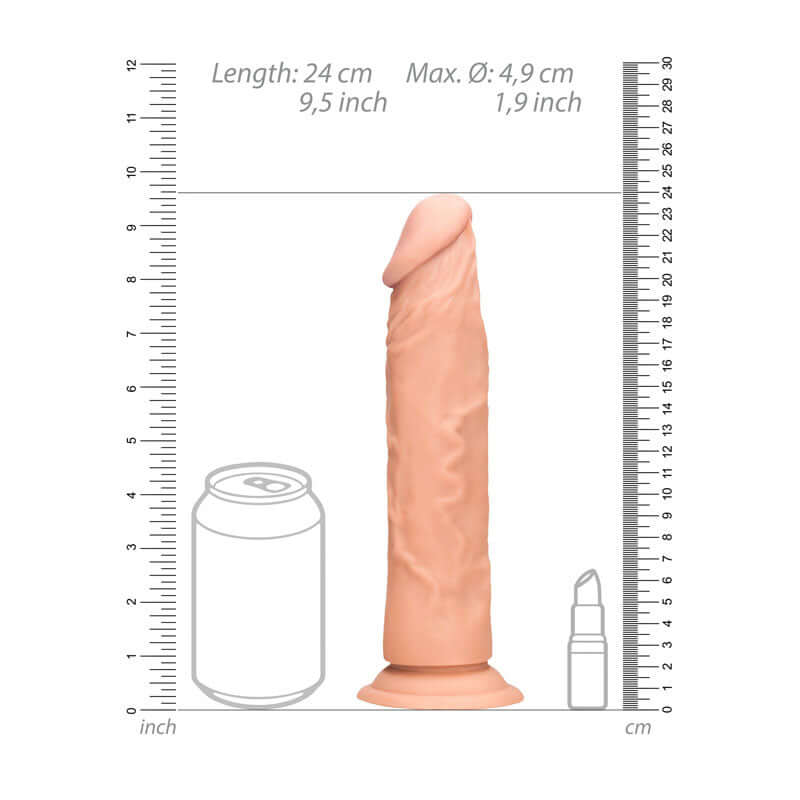 REALROCK 9'' Realistic Dildo - Flesh 22.9 cm Dong