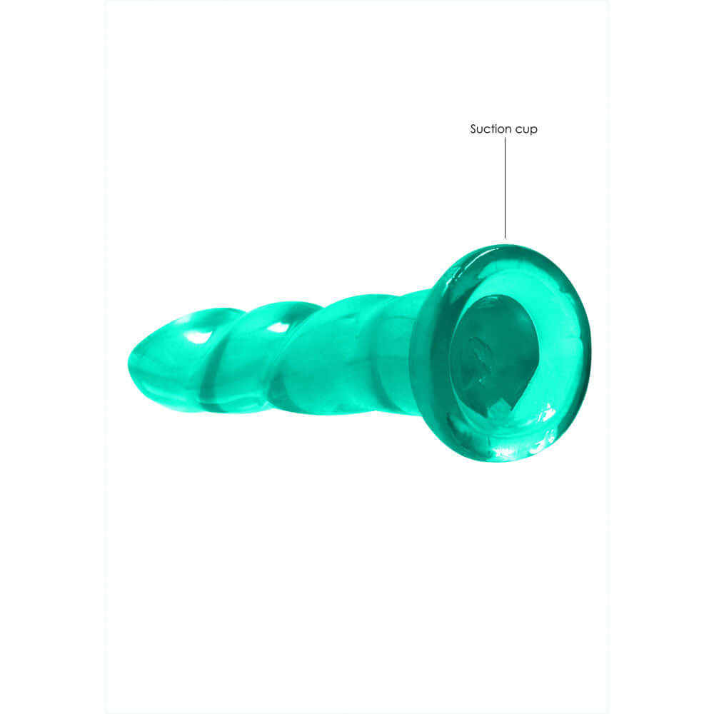 REALROCK Dildo With Suction - 17 cm - Turquoise - Turquoise 17 cm Dildo