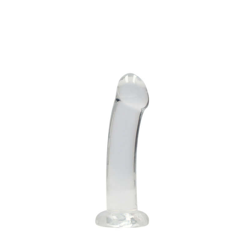 REALROCK Non Realistic Dildo With Suction Cup - 17 cm - Clear 17 cm Dong
