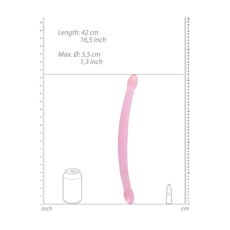 REALROCK Non Realistic Double Dong 17'' - Pink 42 cm Double Dong