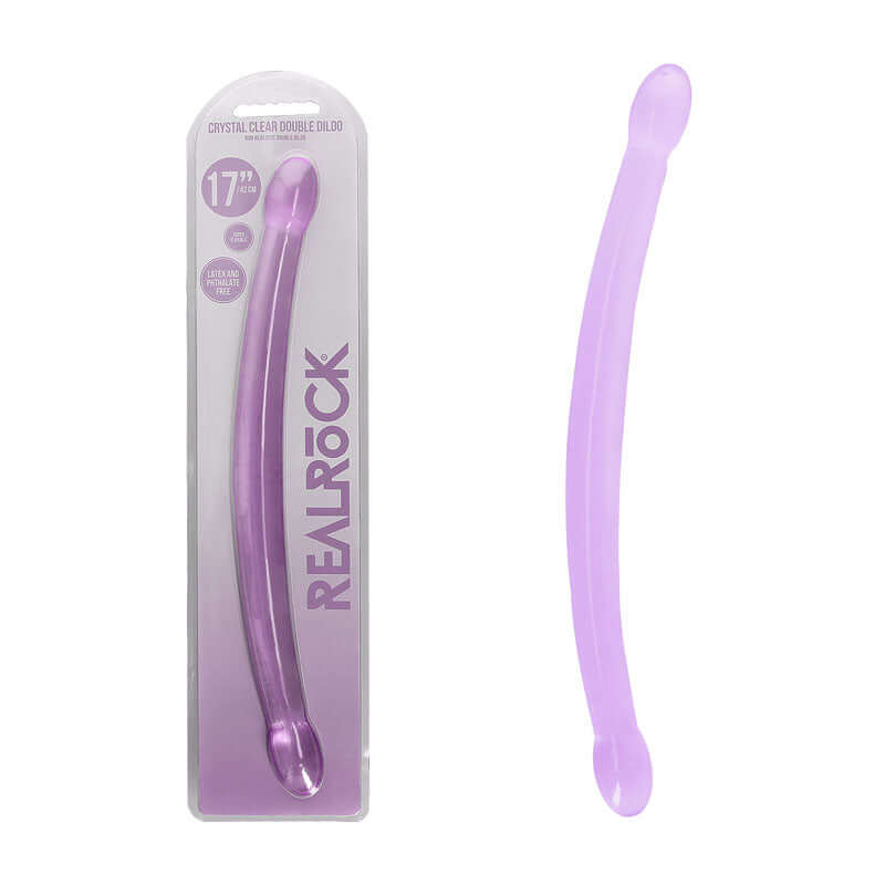 REALROCK Non Realistic Double Dong 17'' - Purple 42 cm Double Dong