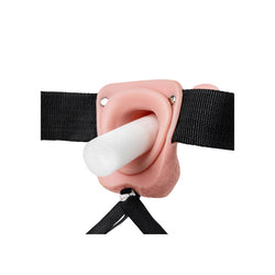 REALROCK Hollow Strap-On with Balls Flesh 18 cm