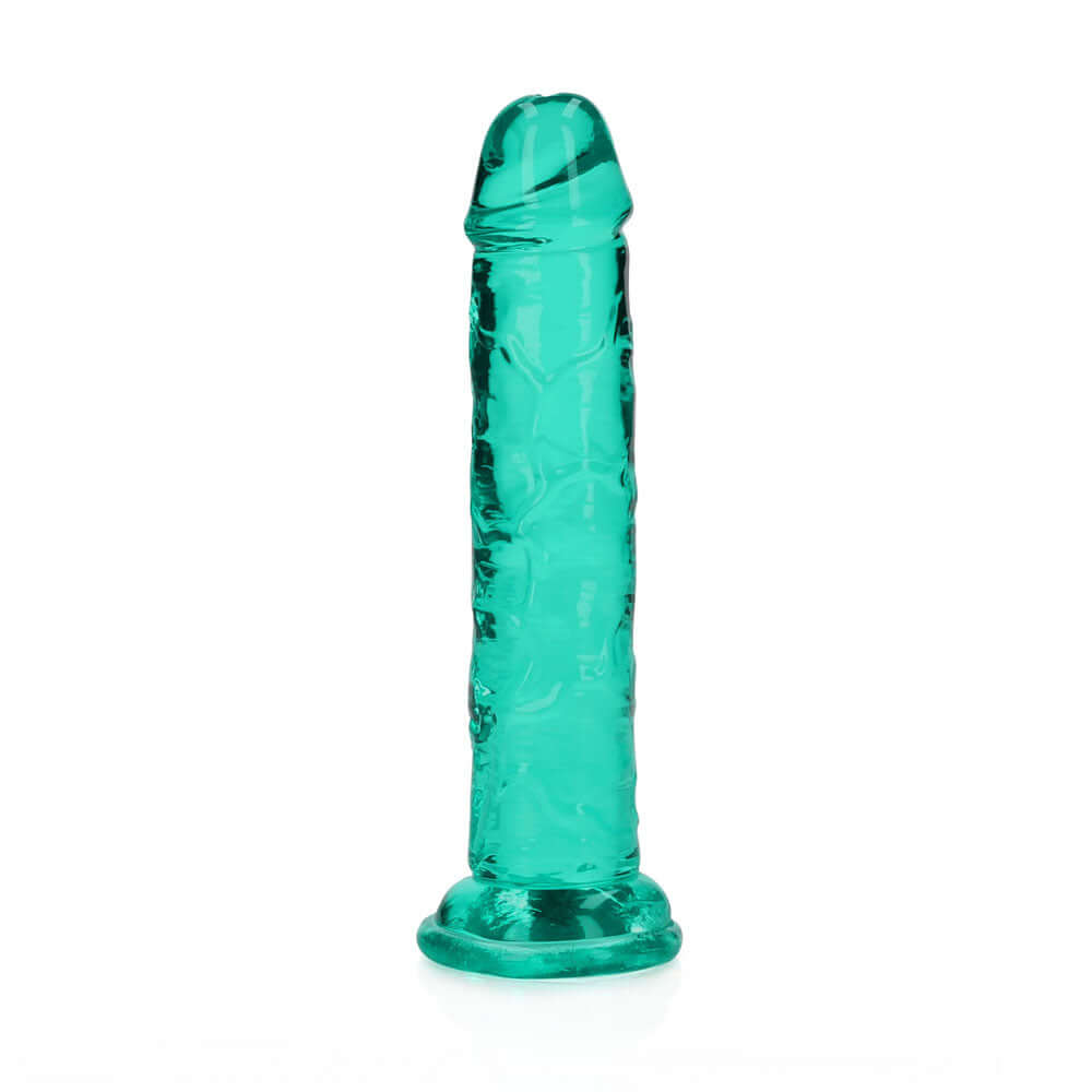 REALROCK 15.5 cm Straight Dildo - Turquoise - Turquoise 15.5 cm (6'') Dong