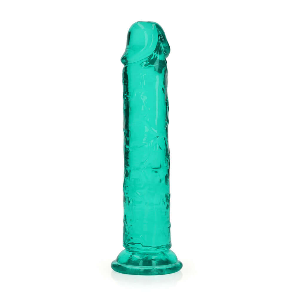 REALROCK 18 cm Straight Dildo - Turquoise - Turquoise 18 cm (7'') Dong
