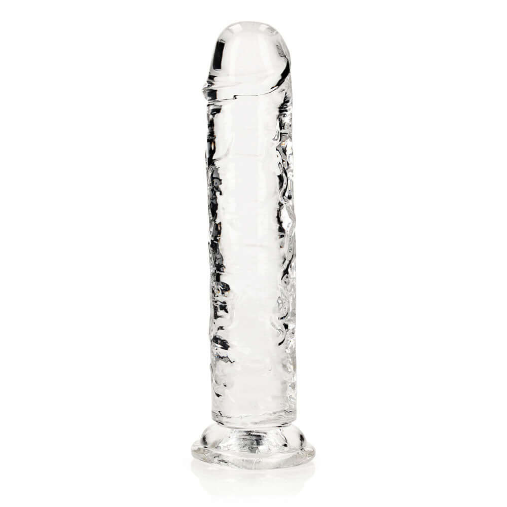 REALROCK 20 cm Straight Dildo - Transparent - Clear 20 cm (8'') Dong