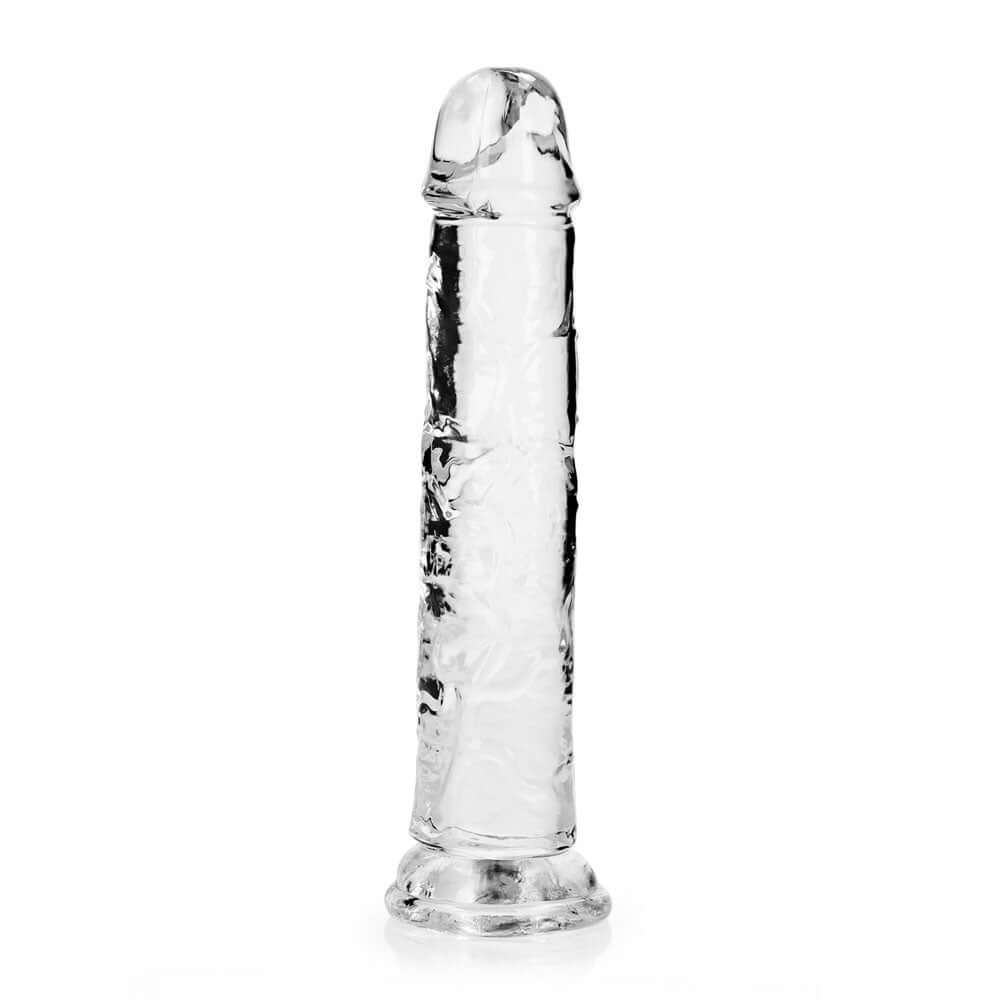 REALROCK 20 cm Straight Dildo - Transparent - Clear 20 cm (8'') Dong
