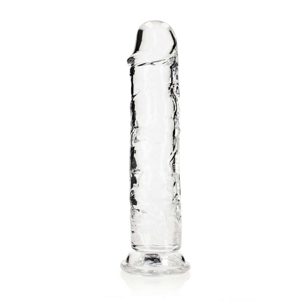 REALROCK 28 cm Straight Dildo - Transparent - Clear 28 cm (10'') Dong