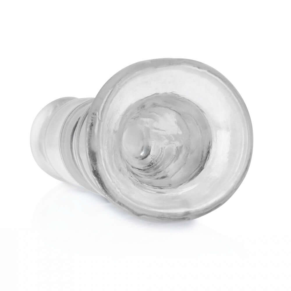 REALROCK 14 cm Curvy Anal Plug - Transparent - Clear 14 cm (4.5'') Butt Plug