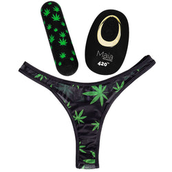 Maia DATE NIGHT 420 PANTY VIBE L/XL with Black USB Rechargeable Bullet & Remote