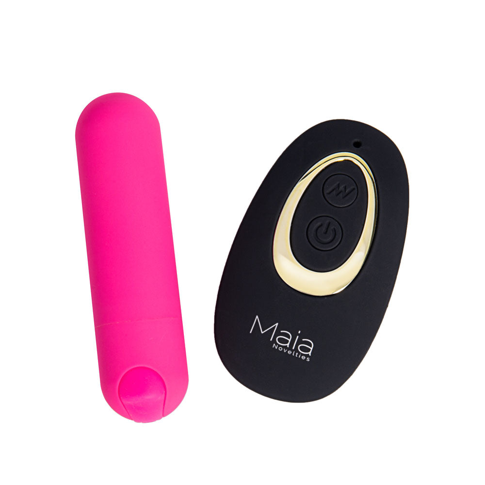 Maia DATE NIGHT PANTY VIBE S/M Panty with Pink USB Rechargeable Bullet & Remote