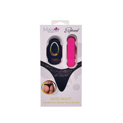 Maia DATE NIGHT PANTY VIBE S/M Panty with Pink USB Rechargeable Bullet & Remote