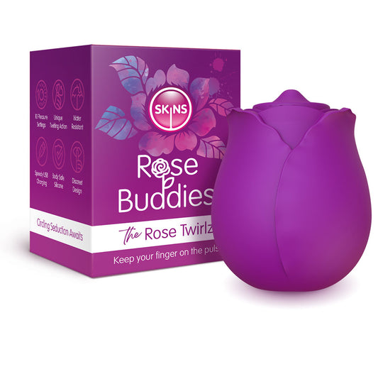 Skins Rose Buddies - The Rose Twirlz Purple Twirling Rose Stimulator