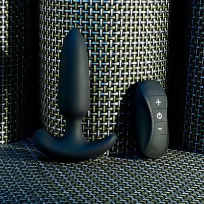 Selopa  BEAUTY Black 11.3 cm Vibrating Butt Plug with Wireless Remote