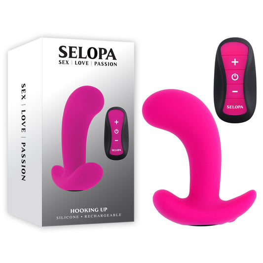 Selopa HOOKING UP Pink 9.5 cm Vibrator with Wireless Remote