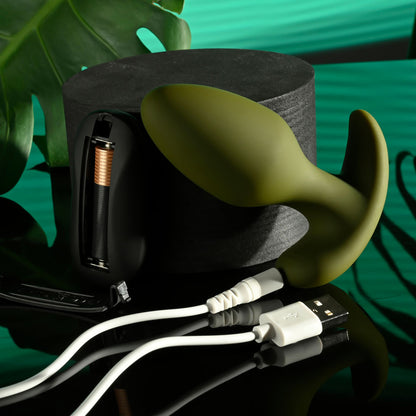 Selopa THE COLONEL Green 10.1 cm Vibrating Butt Plug with Wireless Remote