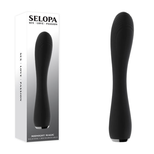 Selopa MIDNIGHT MAGIC Black 20.2 cm USB Rechargeable Vibrator