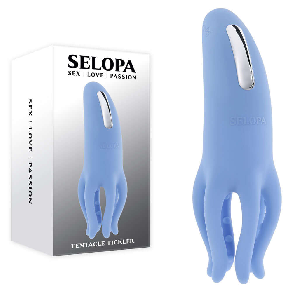 Selopa TENTACLE TICKLER - Blue USB Rechargeable Vibrating Stimulator