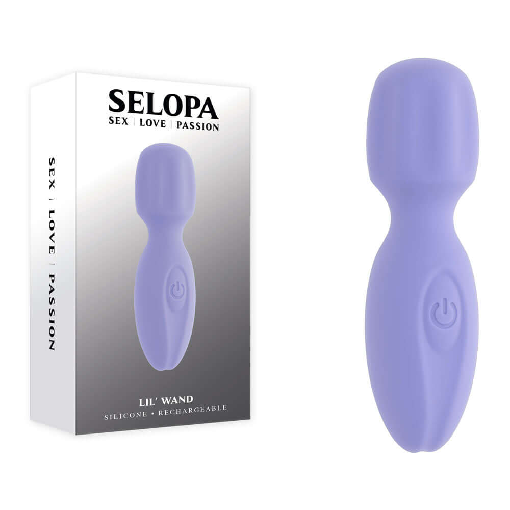 Selopa LIL' WAND - Purple 11 cm USB Rechargeable Massage Wand