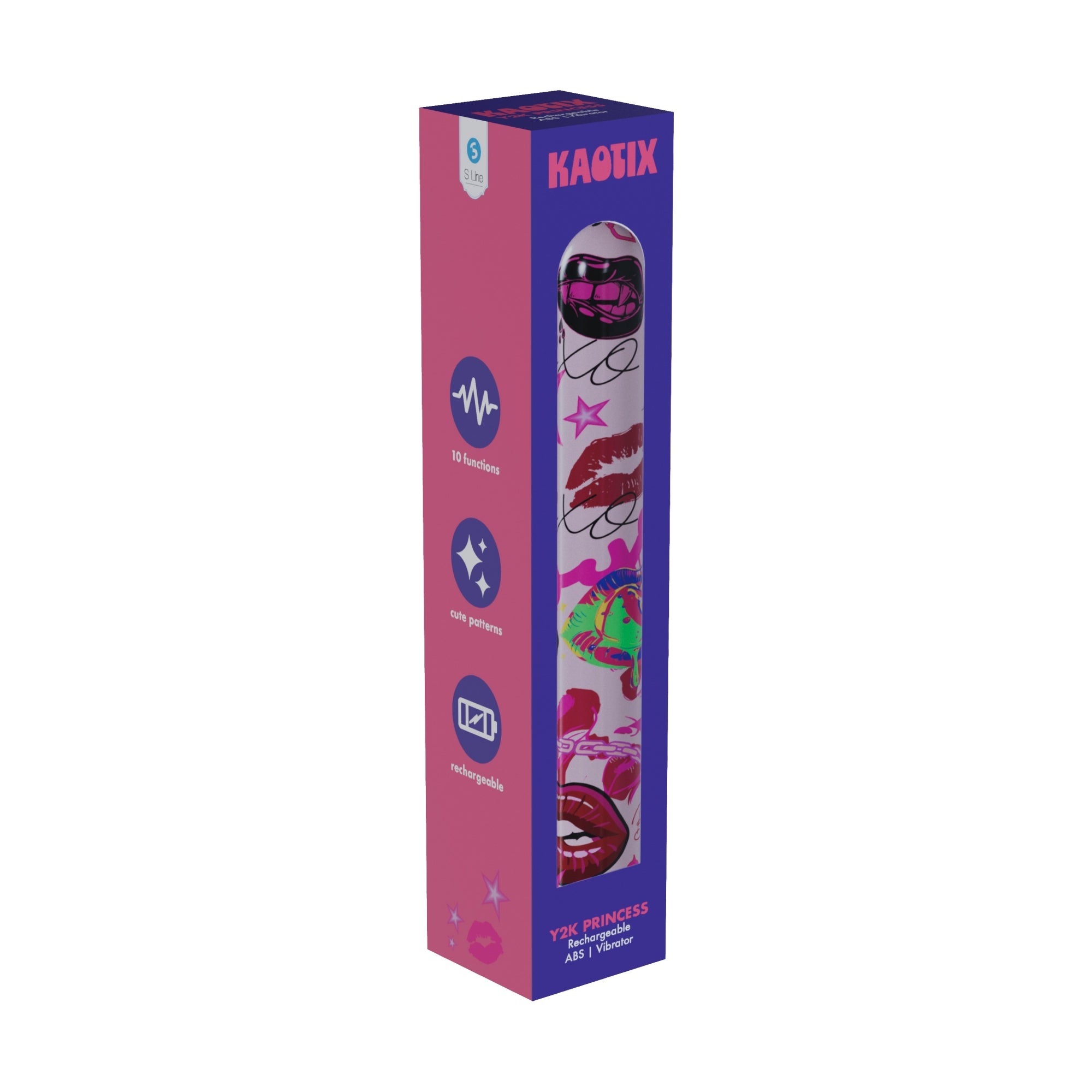 S-LINE Kaotix Display Box - USB Rechargeable Vibrators - Counter Display of 4 x 5 each